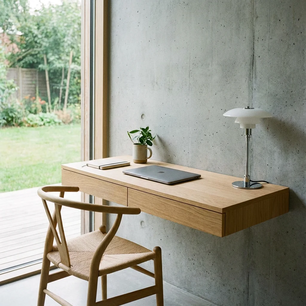 Minimal modern work desk